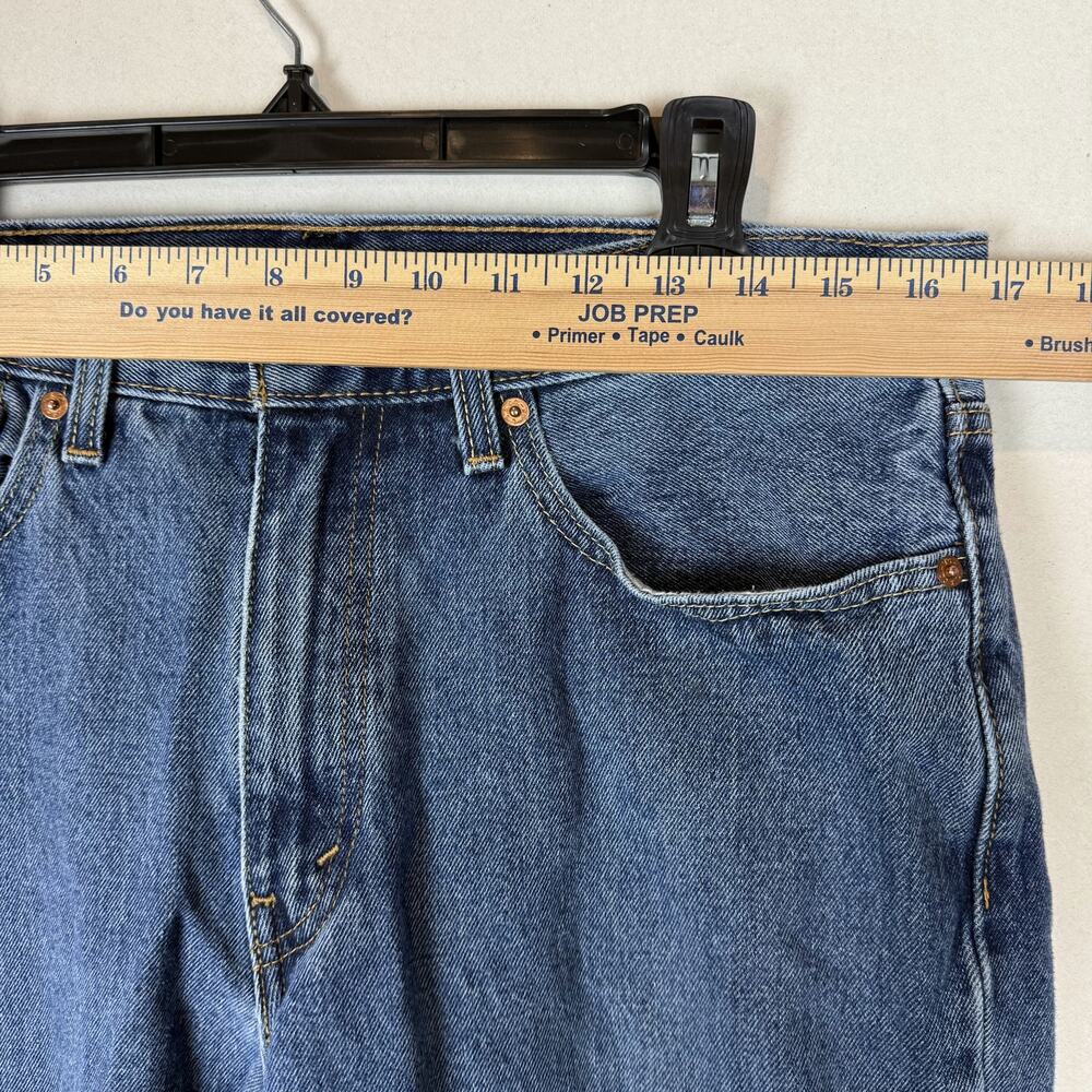 Levi's 550 Jeans Men 34x34 Blue Denim Distressed High-Rise Relaxed Fit Straight - Picture 9 of 15